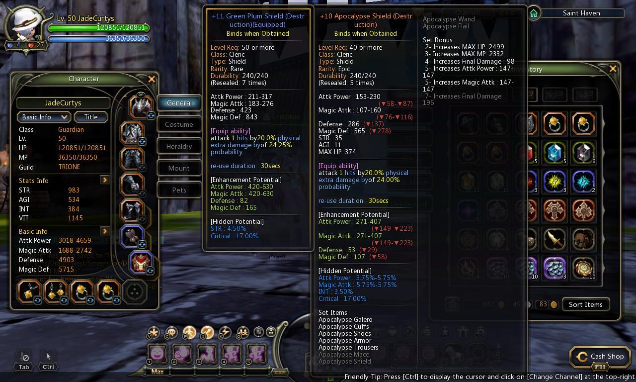 CHAR DRAGON NEST GUARDIAN DEWA