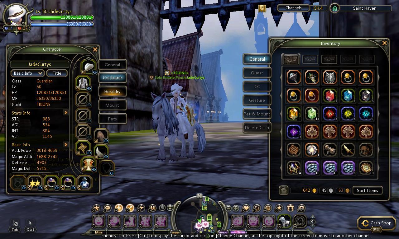 CHAR DRAGON NEST GUARDIAN DEWA