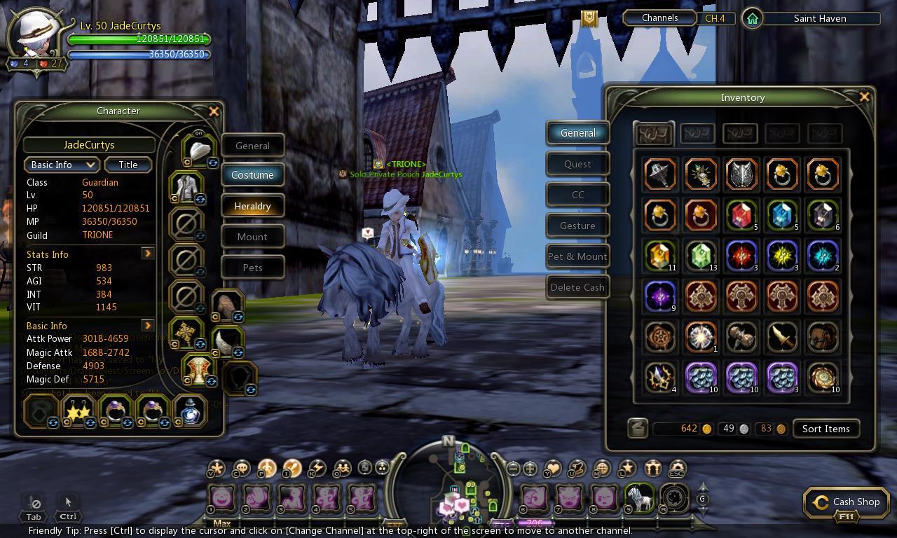 CHAR DRAGON NEST GUARDIAN DEWA