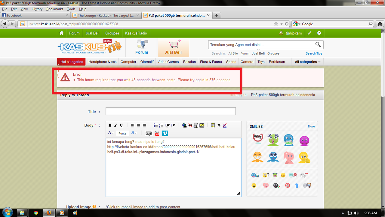 ada apa dengan timer posting :capedes