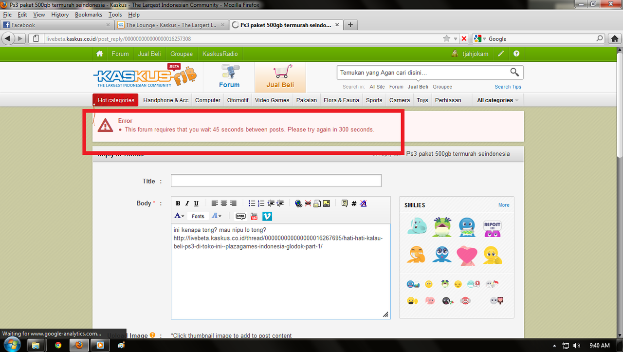 ada apa dengan timer posting :capedes