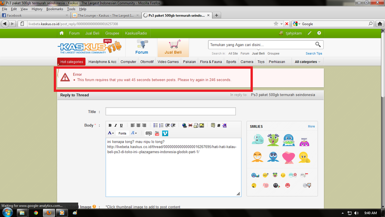 ada apa dengan timer posting :capedes