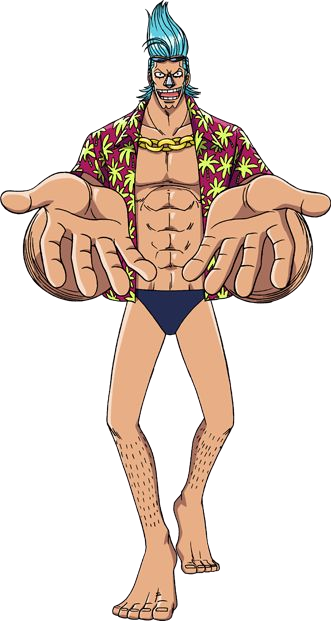 Ketika franky (One Piece) harus memakai celana panjang