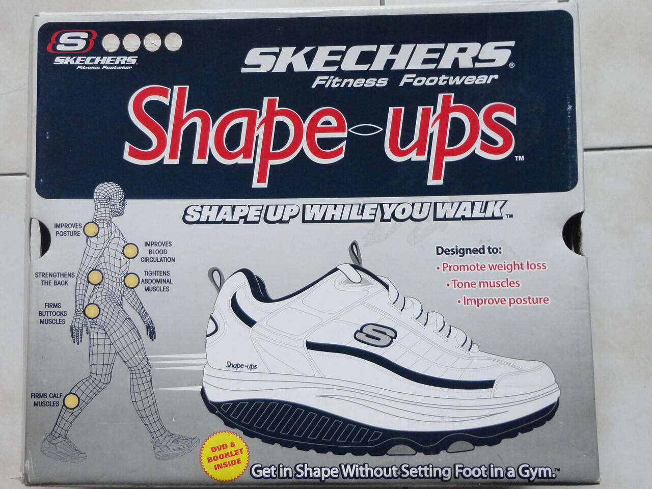 Sepatu Skechers shape-ups fitness sz 41 