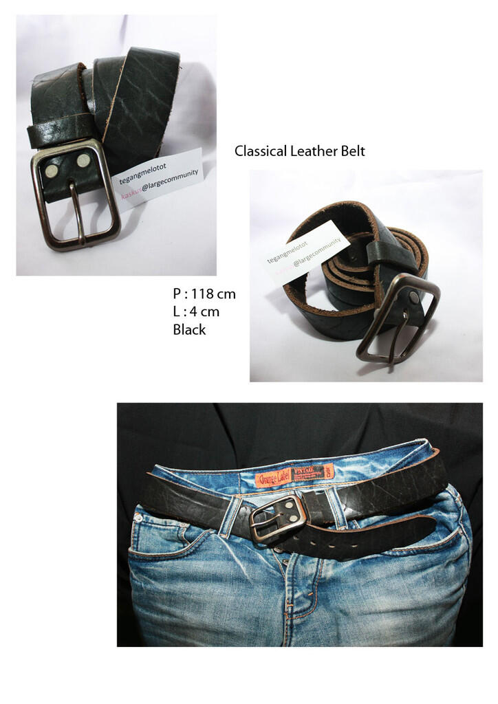 Gesper, Ikat Pinggang, Sabuk, " Classical Leather Belt " Male & Female