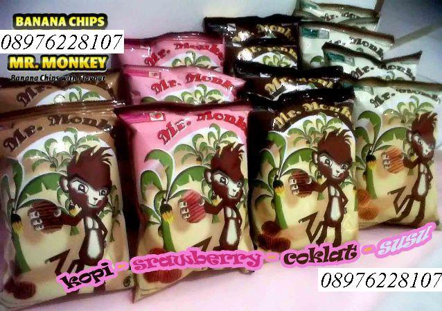 Mr Monkey Banana Chips / keripik pisang dari Lampung