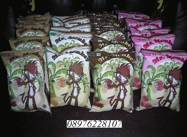 Mr Monkey Banana Chips / keripik pisang dari Lampung