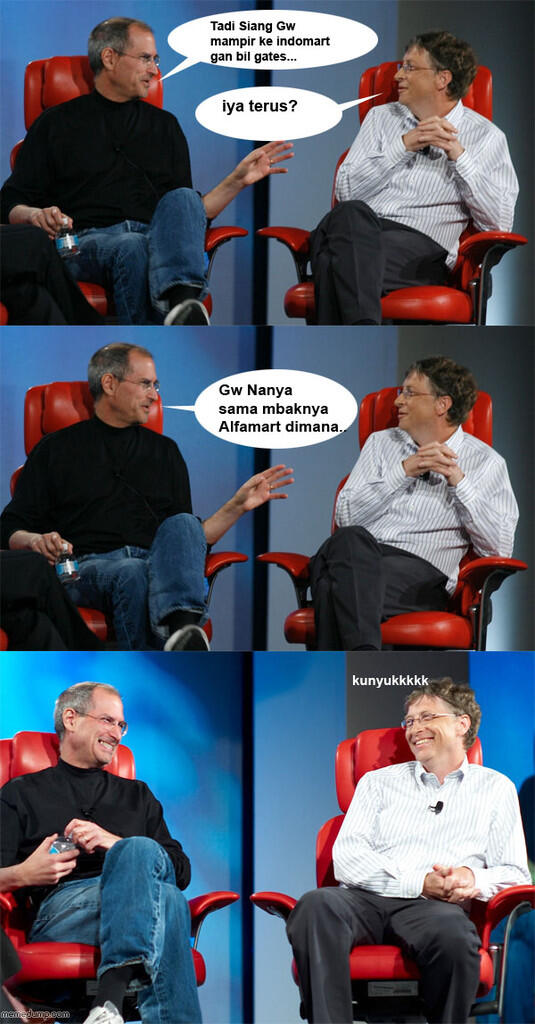 Komik Bill Gates dan Steve Job (kalo pd ngakak gw update gan)