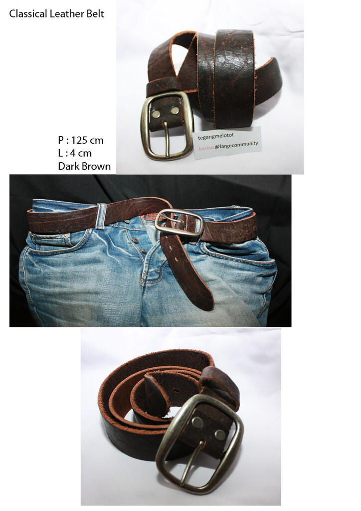 Gesper, Ikat Pinggang, Sabuk, " Classical Leather Belt " Male & Female