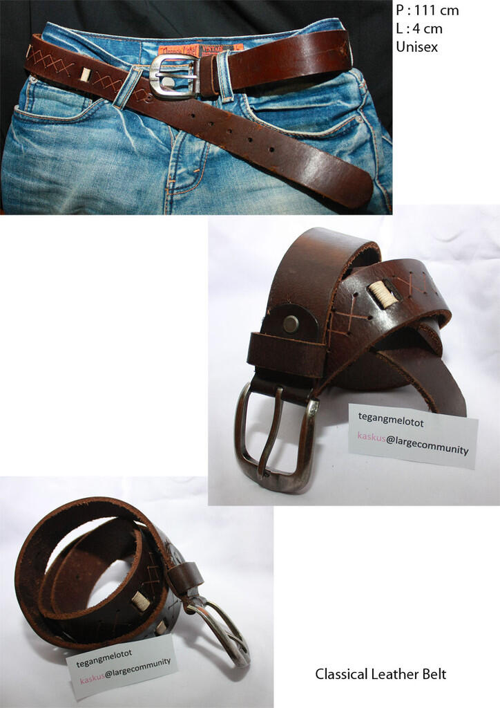 Gesper, Ikat Pinggang, Sabuk, " Classical Leather Belt " Male & Female