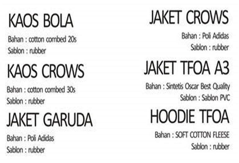jaket, jas dan kaos style CROW ZERO....!!!