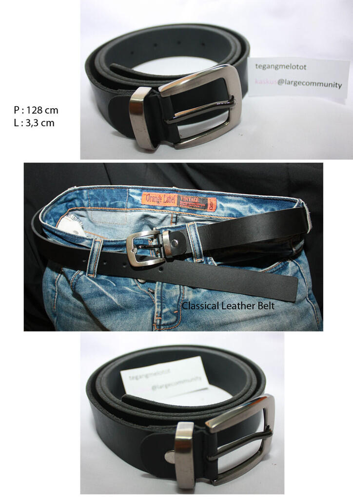Gesper, Ikat Pinggang, Sabuk, " Classical Leather Belt " Male & Female