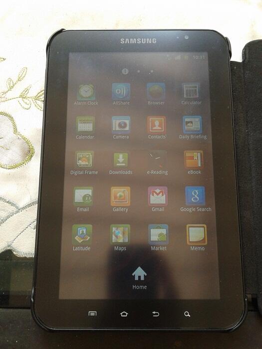 Samsung Galaxy Tab P1000 16GB 3G + Wifi Bisa Telpon & Sms Batangan Mulus Ex Garansi