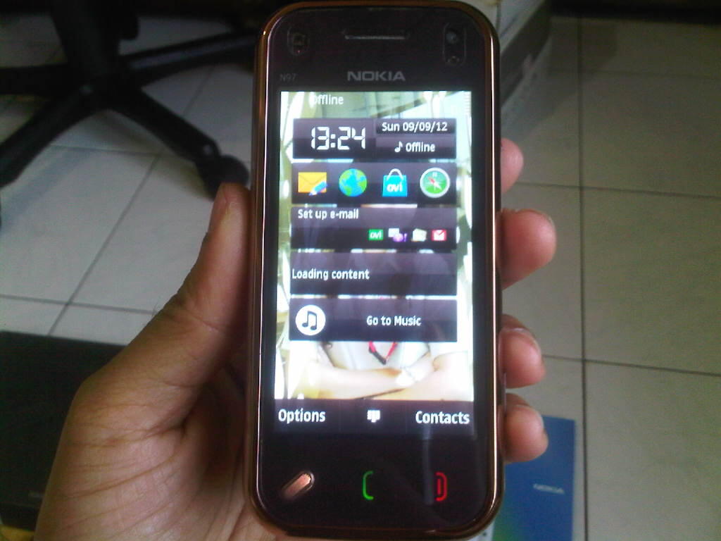 NOKIA N97 MINI COKLAT EMAS MULUS LIKE NEW MURAH FULL SeT ORI