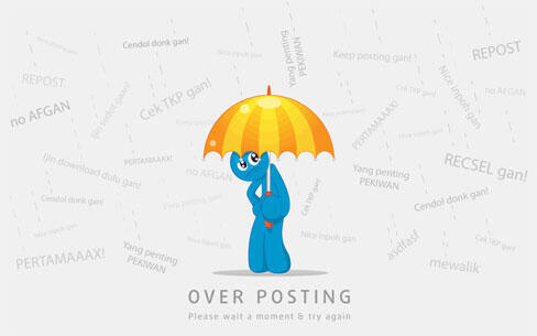 pengertian over posting dan masih ada yg lebih parah dari overposting loh