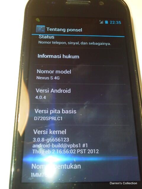 Samsung SPH D720 Google Nexus S 4G Sprint