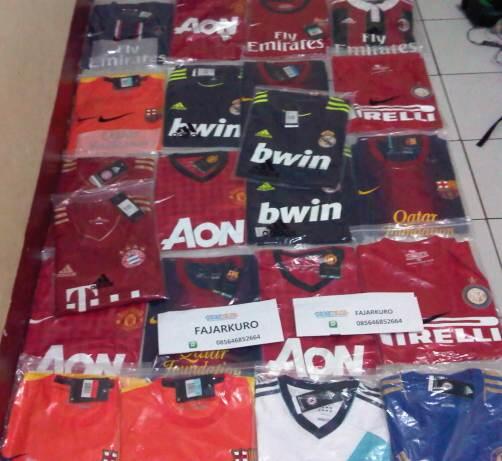 Soccer Jersey Grade Ori & Player Issue, SELUSIN @120rb