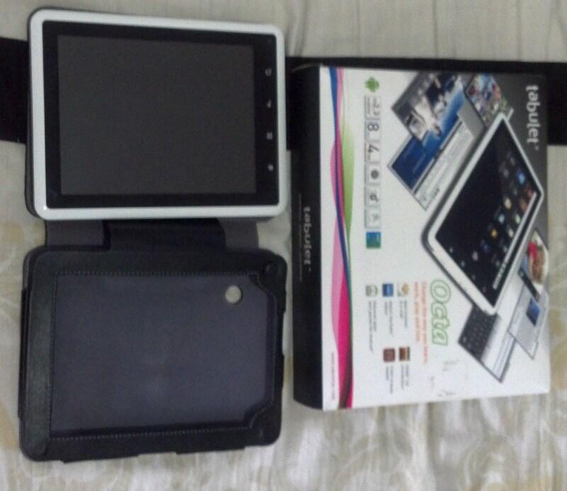 Jual Cepat Android Tablet Tabulet Octa White 3G FULL SET, MULUS 99% like new!!