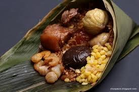 bakcang ayam dan babi