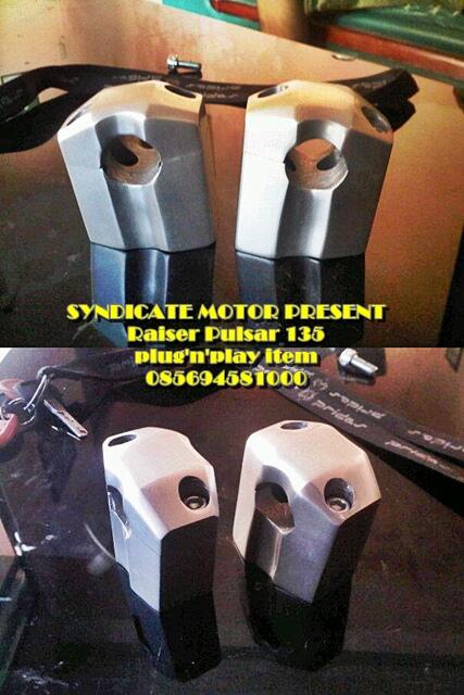 ganti stang jepitmu. raiser stang khusus pulsar 135 180 220. Yamaha honda