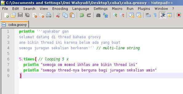 &#91;memperkenalkan&#93; bahasa groovy