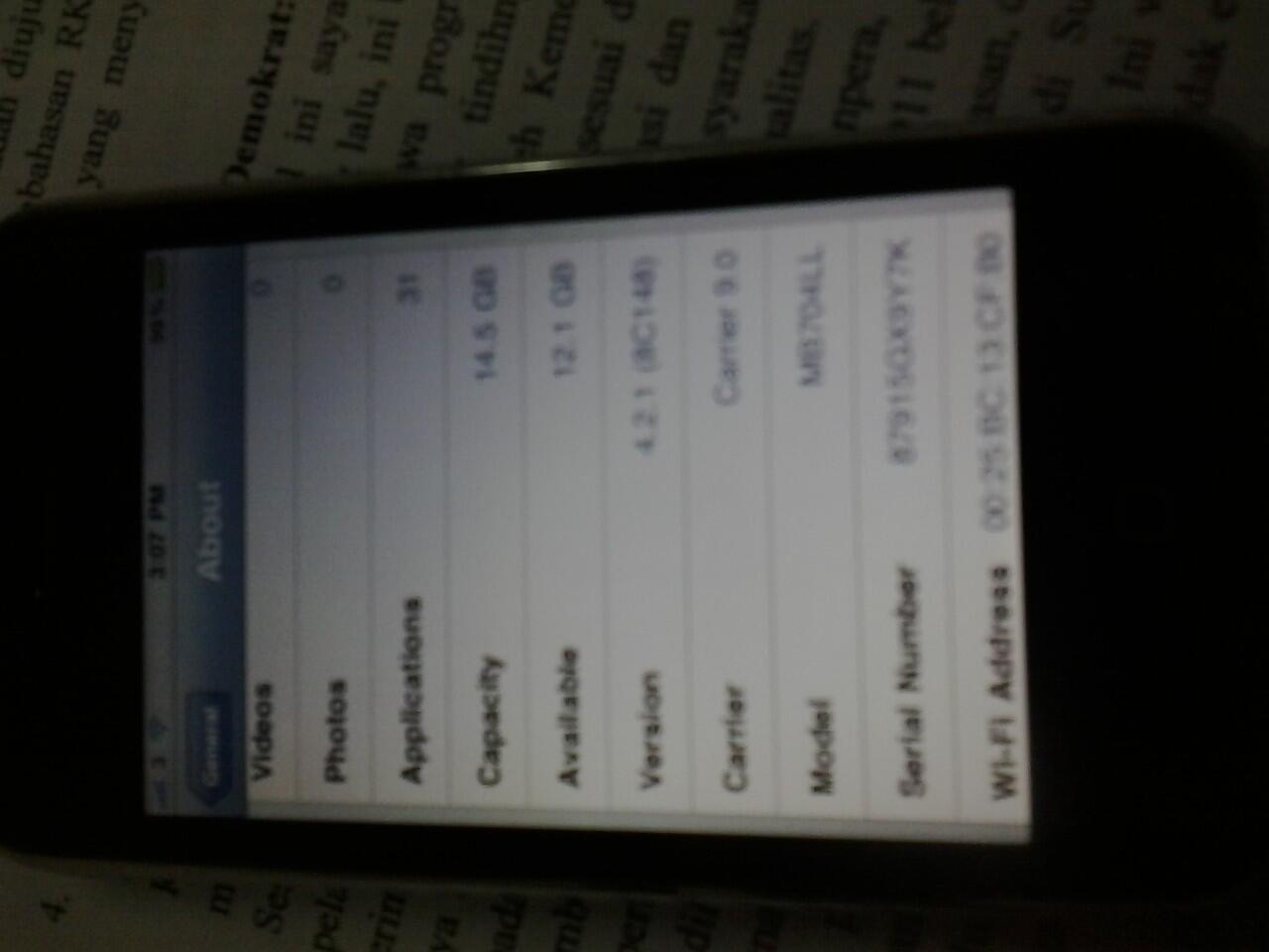 Iphone 3G 16gb SU Mulus KOMPLIT Like New, Handcarry US