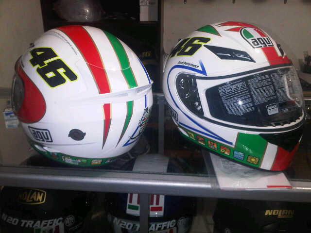 Helm AGV K3 V.Rossi (chicken, Dreamtime, 5Continents,wake up,gothic white dll )