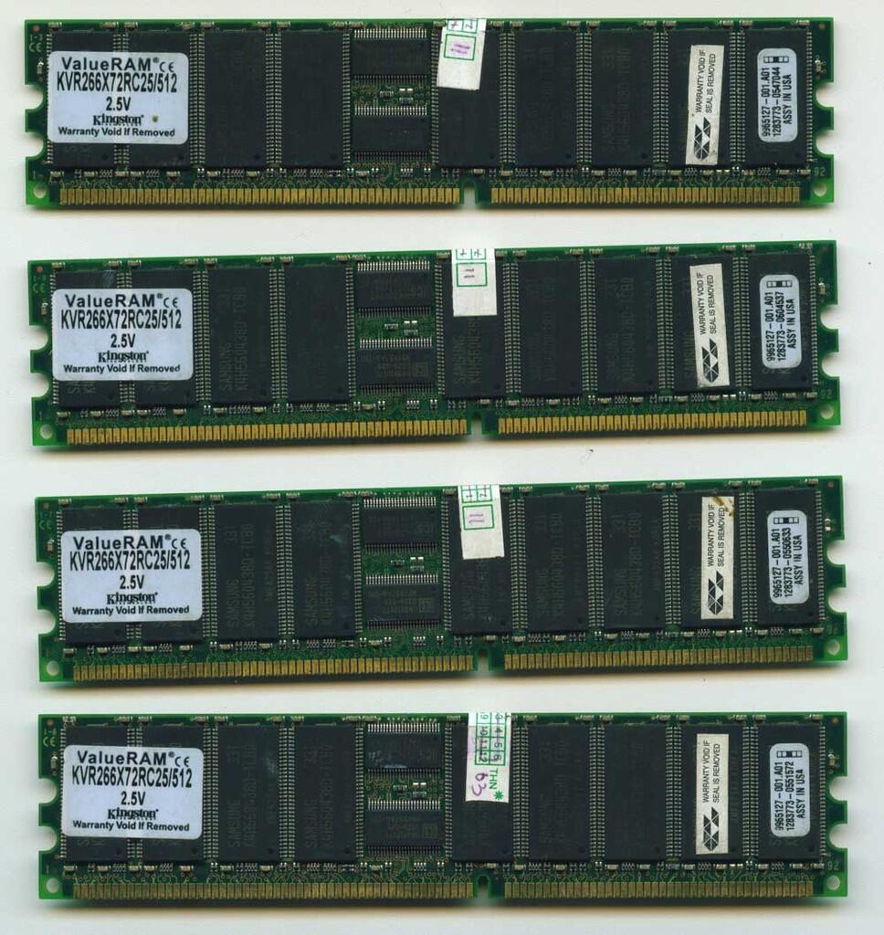 JUAL MURAH SPART BEKAS SERVER SD RAM ECC, DDR1 ECC, XEON 2,4, PENTIUM 3 1,2