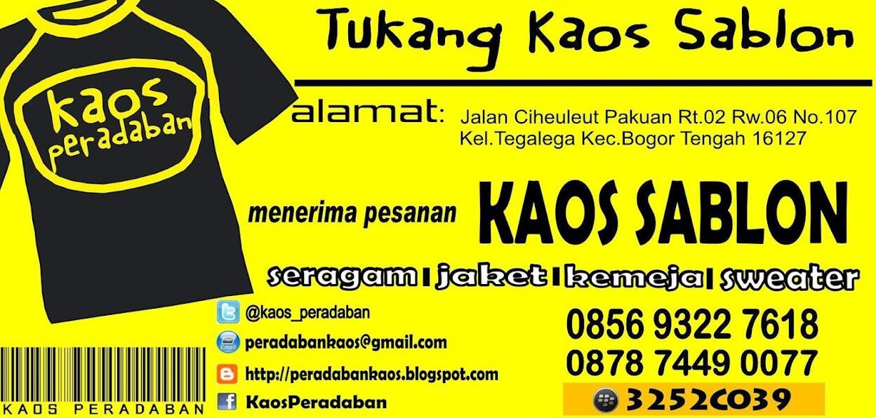 KAOS PERADABAN (Jagonya Bikin Kaos Sablon)