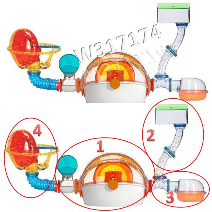 Terjual JUAL KANDANG HAMSTER HABITRAIL OVO PAD MODIFIKASI 