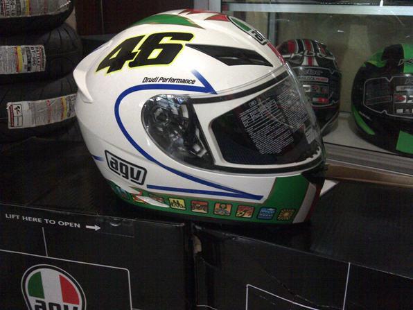 Helm AGV K3 V.Rossi (chicken, Dreamtime, 5Continents,wake up,gothic white dll )
