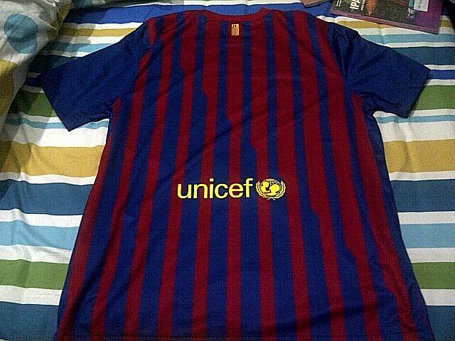 JUAL JERSEY BARCELONA HOME SIZE XL ORI 1000%