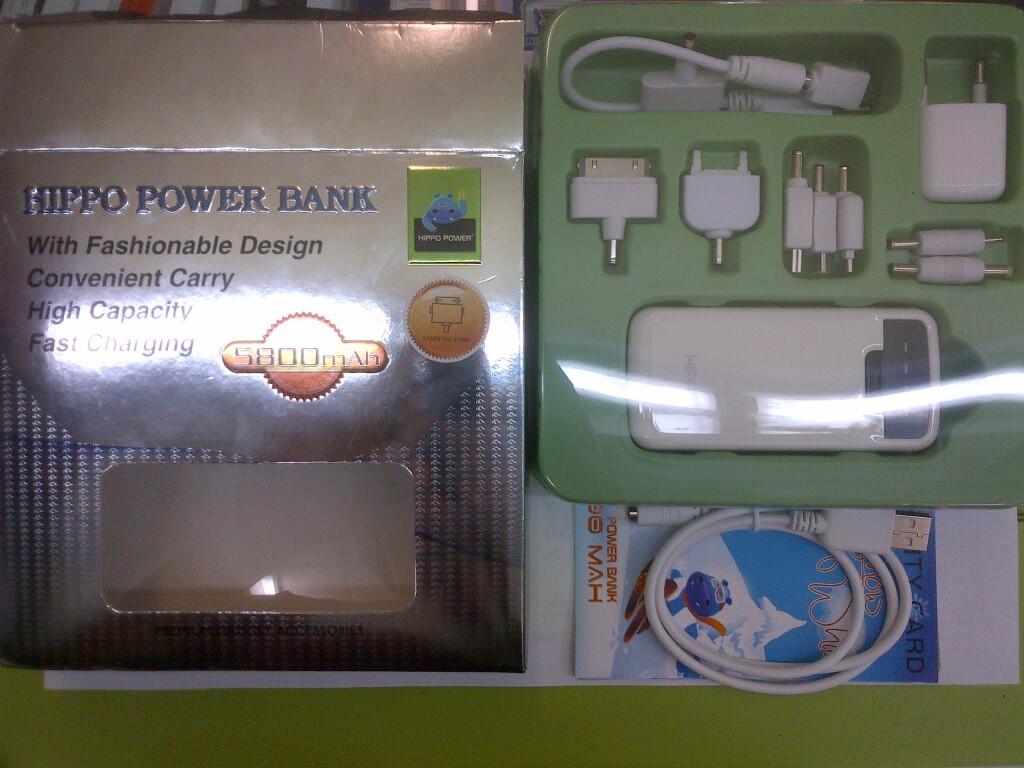 Hippo Power Bank 5600 / 5800 mAh Original 100% Dijamin Termuraaah se-Kaskus !!!