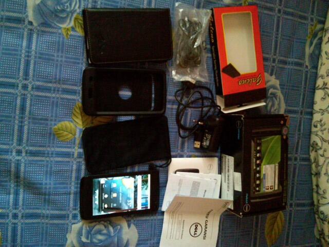 JUAL DELL STREAK 5" HITAM FULLSET EX GARANSI TAM COD ONLY