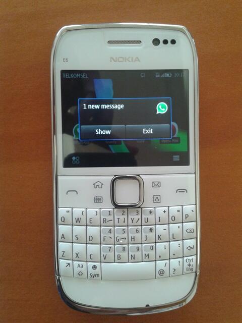Nokia E6 ( E6-00 ) White Murah Meriah