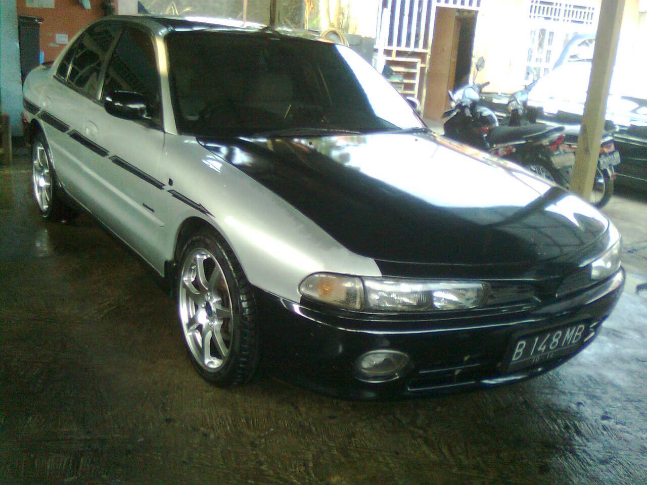 MITSUBISHI GALANT V6 A/T 1993 SILVER.... MBL CAKEP