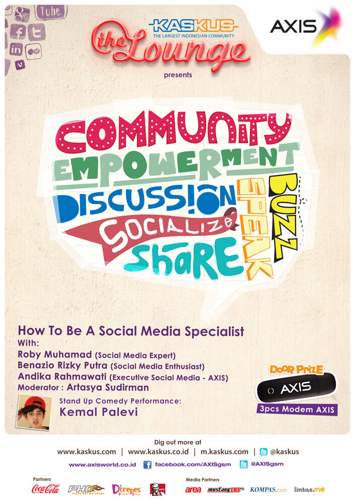 Kaskus The Lounge September: How To Be A Social Media Specialist
