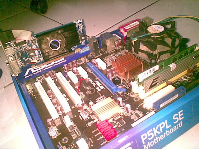 Jual Santai Dual Core E5500 + Mobo P5K + Ram 4Gb DDR2 + GF 9300gs Paketan
