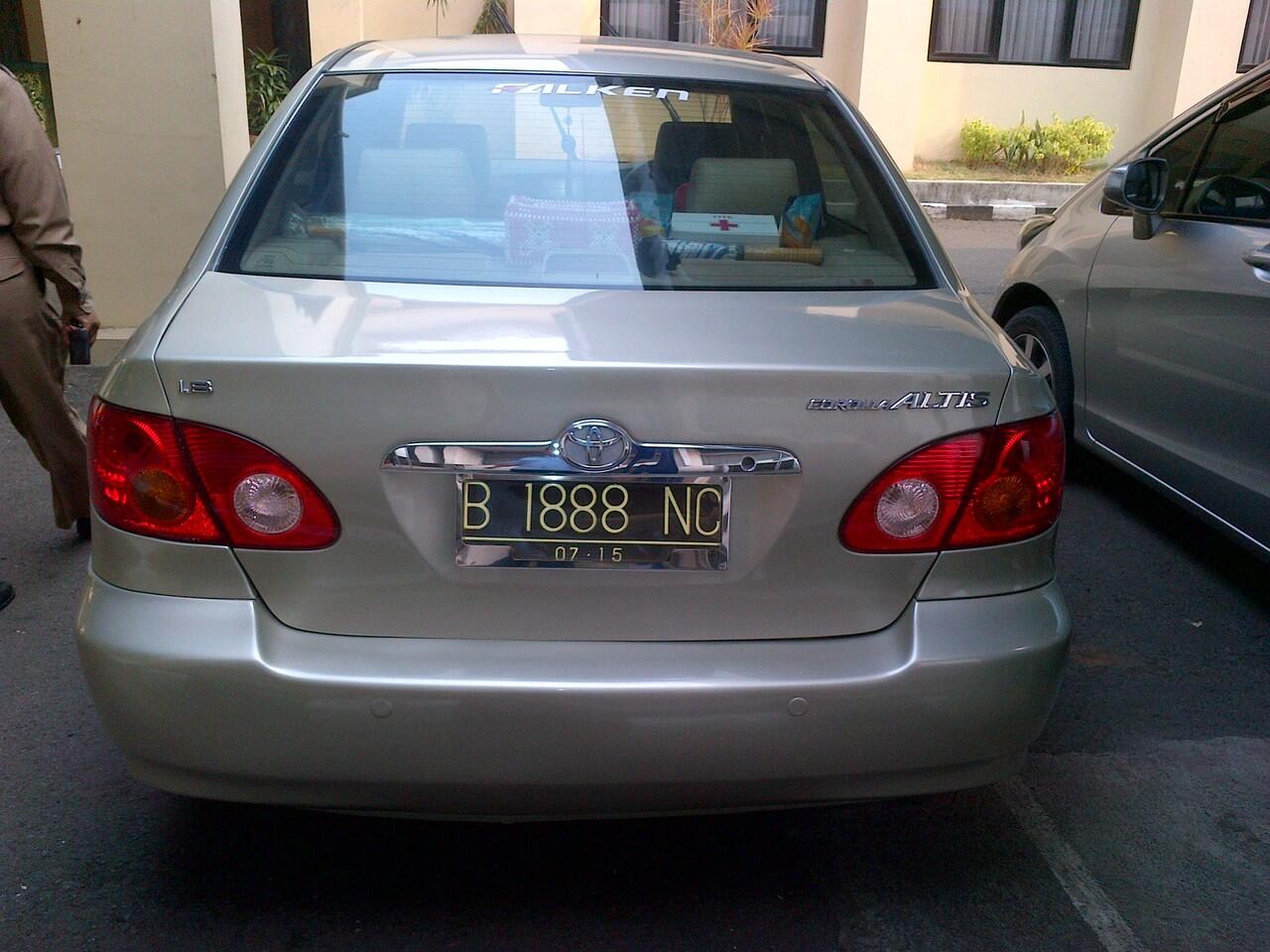 WTS Toyota Corolla Altis Type G 1.8 Th.2001 ISTIMEWA
