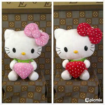BONEKA HELLO KITTY UKURAN 45 x 35 cm LUCU- LUCU