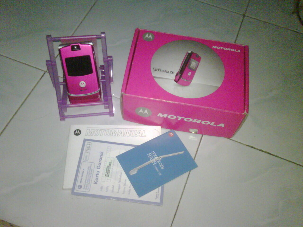 HP JADUL MOTOROLA V3 PINK