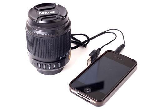 Jual Speaker Model Lensa Nikon - MP3, microSD, Radio FM