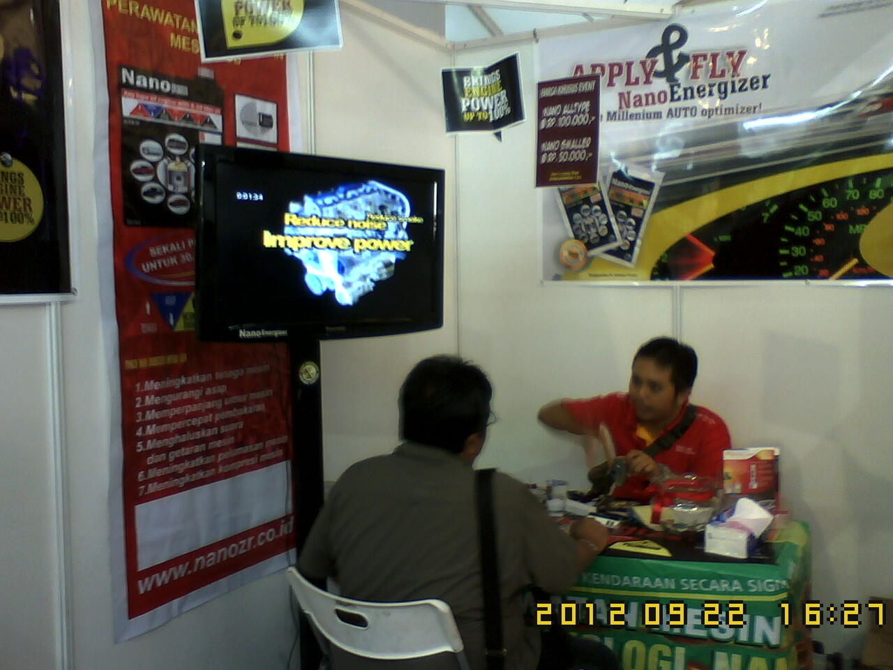 Nano Energizer Indonesia Hrg 50.000 & 100.000 di Exhibition IIMS 20 - 30 Sept 2012