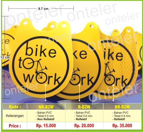 Jual Bike Tag B2w Reflektif Ready Stock