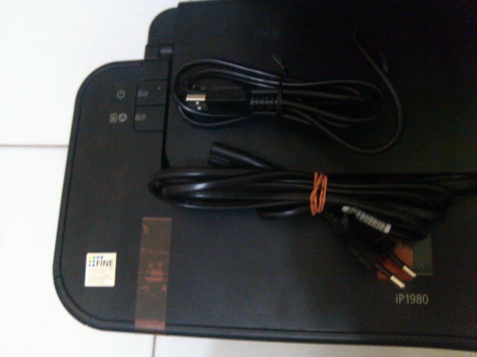 canon ip 1980 printer new cartridge + infus (tinta full tank)