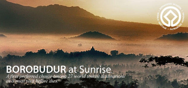 Candi BOROBUDUR = Candi Budha Terbesar di Dunia versi GUINNESS BOOK RECORDS
