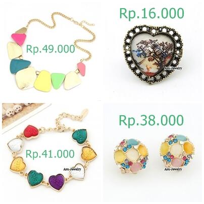 PRE ORDER ?aksesoris kalung gelang cincin anting? Reseller very welcome