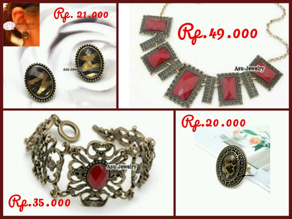 PRE ORDER ?aksesoris kalung gelang cincin anting? Reseller very welcome
