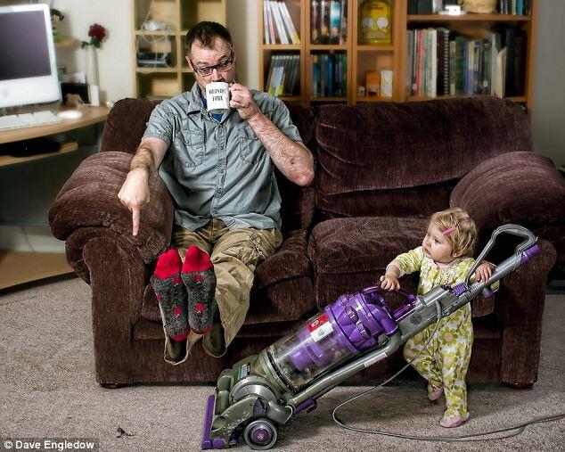 Foto Lucu Aksi Ayah Terbaik Dunia Bersama Putrinya Yang Lucu