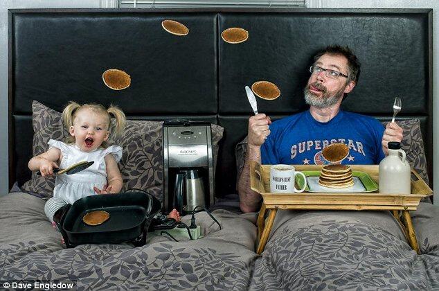 Foto Lucu Aksi Ayah Terbaik Dunia Bersama Putrinya Yang Lucu